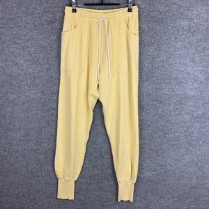 Big Bud Yellow Pants Drawstring Sweatpants Casual Comfy‎ Cotton Blend S